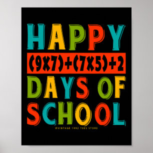 100th Day Of School Shirts Teacher Kids Back To Sc Poster