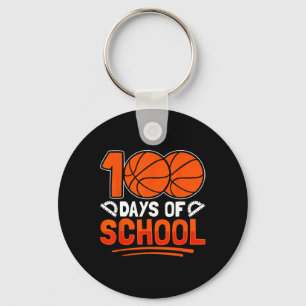 100th Day Of School Sketll 100 Days Of School Kids Keychain