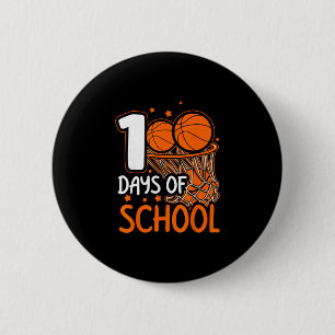 100th Day Of School Sketll Kids 100 Days Of School 2 Inch Round Button