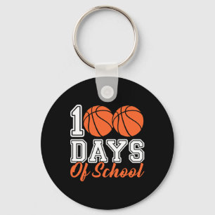 100th Day Of School Sketll Kids 100 Days Of School Keychain