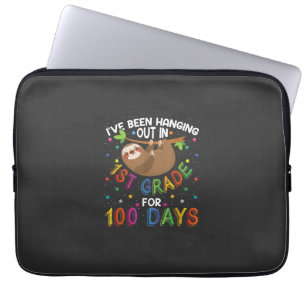 100th Day of School Sloth Design - 1st Grade 100 D Laptop Sleeve