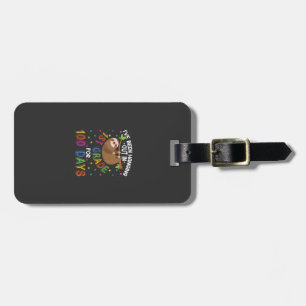 100th Day of School Sloth Design - 1st Grade 100 D Luggage Tag