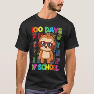 100th Day of School Sloth Happy 100 Days Smarter S T-Shirt
