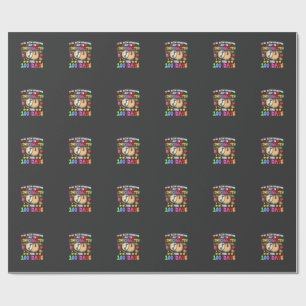 100th Day Of School Sloth Shirt Kindergarten 100 D Wrapping Paper