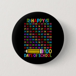 100th Day Of School Teacher 100 Days Math Numbers  2 Inch Round Button