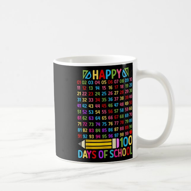 100th Day Of School Teacher 100 Days Math Numbers  Coffee Mug (Right)