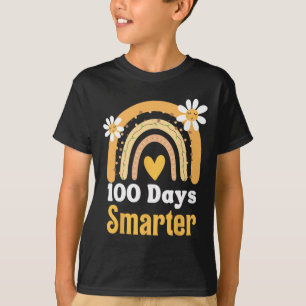 100th Day Of School Teacher 100 Days Smarter Boho T-Shirt