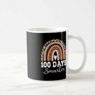 100th Day Of School Teacher 100 Days Smarter Leopa Coffee Mug