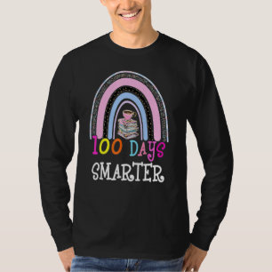 100th Day Of School Teacher 100 Days Smarter Leopa T-Shirt