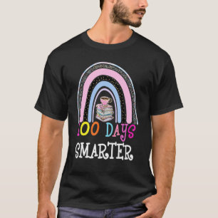 100th Day Of School Teacher 100 Days Smarter Leopa T-Shirt