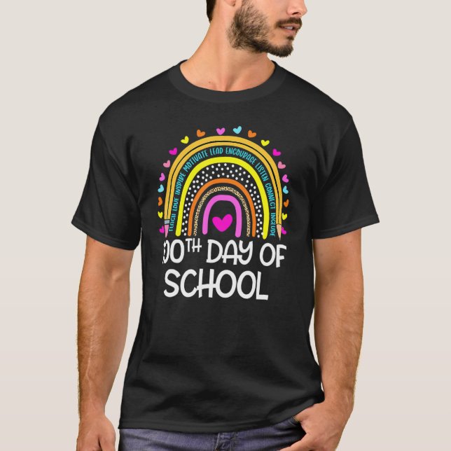 100th Day Of School Teacher  100 Days Smarter Rain T-Shirt (Front)