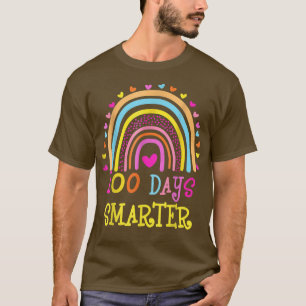 100th Day of School Teacher  100 days smarter rain T-Shirt