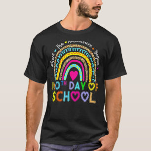 100th Day Of School Teacher 100 Days Smarter Rain T-Shirt