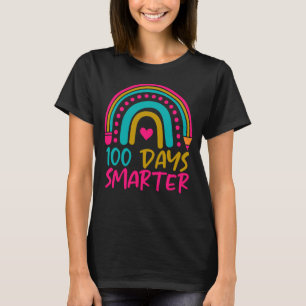 100th Day Of School Teacher 100 Days Smarter T-Shirt