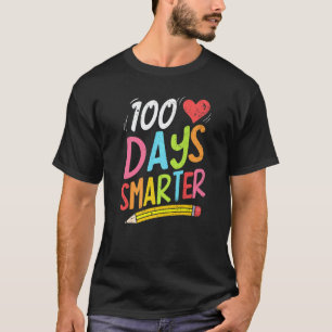 100th Day of School Teacher 100 Days Smarter Vinta T-Shirt
