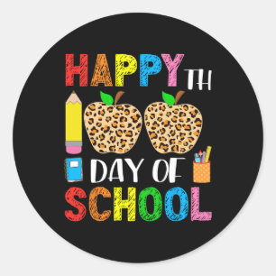 100th Day Of School Teacher And Student 100 Days S Classic Round Sticker