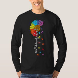 100th day of school teacher autism Awareness Valen T-Shirt