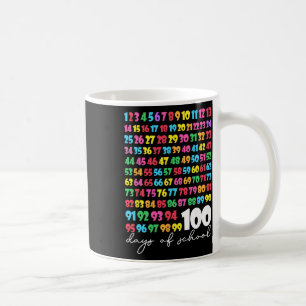 100th Day Of School Teacher Kids 100 Days Math Num Coffee Mug