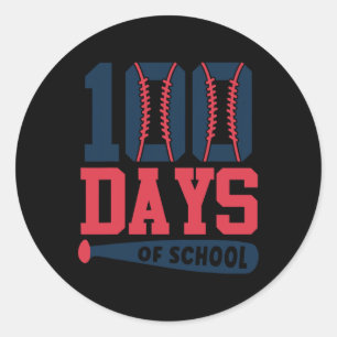 100th Day Of School Teacher Kids 100 Days Of Schoo Classic Round Sticker