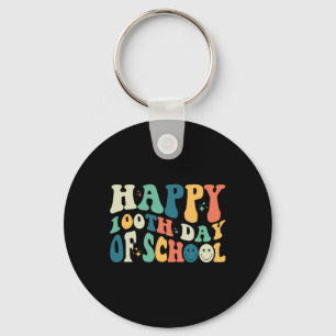 100th Day Of School Teacher Kids 100 Days Of Schoo Keychain