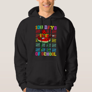 100th Day of School teacher Kids Watermelon Hoodie