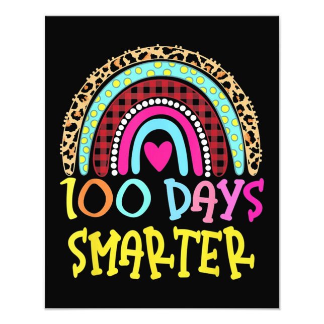 100th Day of School Teacher Photo Print (Front)