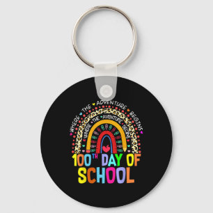 100th Day Of School Teacher Student 100 Days Smart Keychain