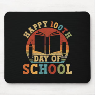 100th Day Of School Teacher Student 100 Days Vinta Mouse Pad