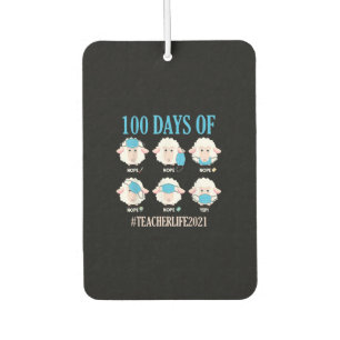 100th Day Of School Teacher Teacherlife 2021 Sheep Air Freshener
