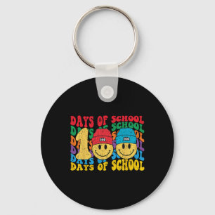 100th Day Of School Teachers 100 Days  Keychain