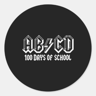 100th Day Of School Teachers Kids Child Happy 100 Classic Round Sticker