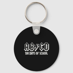 100th Day Of School Teachers Kids Child Happy 100 Keychain