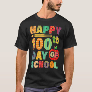 100th Day Of School Teachers Kids Child Happy 100 T-Shirt