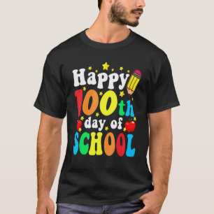 100th Day of School Teachers Kids Child Happy 100  T-Shirt