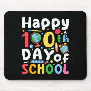 100th Day Of School Teachers Kids Girls Boys Happy Mouse Pad