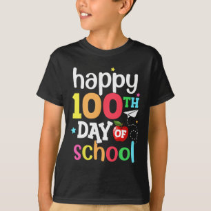 100th Day of School Teachers Kids Girls Boys Happy T-Shirt