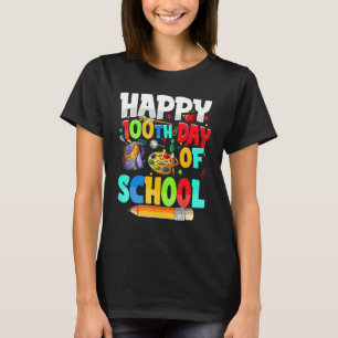 100th Day Of School Teachers Kids Happy 100 Days O T-Shirt