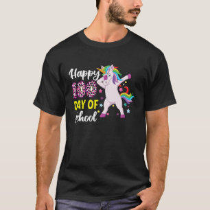 100th Day of School Unicorn 100 Days of School Tea T-Shirt
