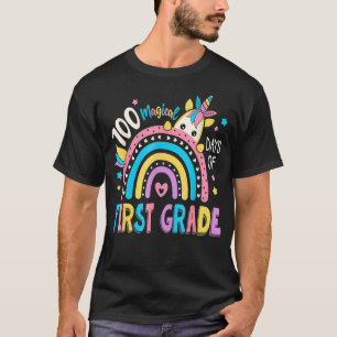 100th Day Of School Unicorn 100 Magical Days First T-Shirt
