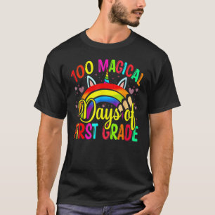 100th Day Of School Unicorn 100 Magical Days First T-Shirt