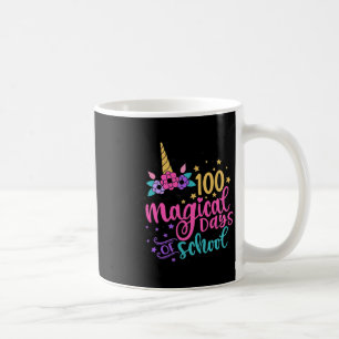 100th Day Of School Unicorn 100 Magical Days Teach Coffee Mug