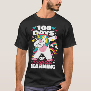 100th Day of School Unicorn 100 Magical Days Teach T-Shirt