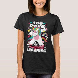100th Day of School Unicorn 100 Magical Days Teach T-Shirt