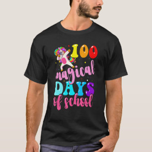 100th Day of School Unicorn 100 Magical Days Teach T-Shirt