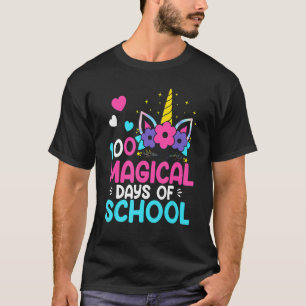 100th Day of School Unicorn 100 Magical Days Teach T-Shirt