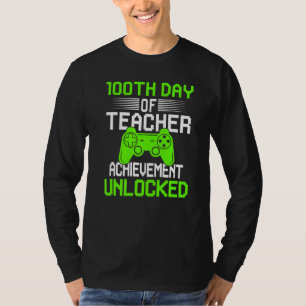100th Day Of Teacher Video Games  100 Days Smarter T-Shirt