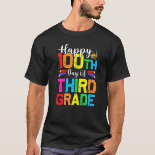 100th Day of Third Grade Student Teacher 100 Days T-Shirt