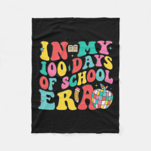 100th Day Shirt Teacher Kids In My 100 Days Of Sch Fleece Blanket