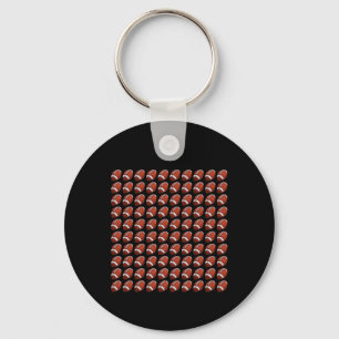 100th Day Student Boys Girls Footbyll 100 Days Of Keychain