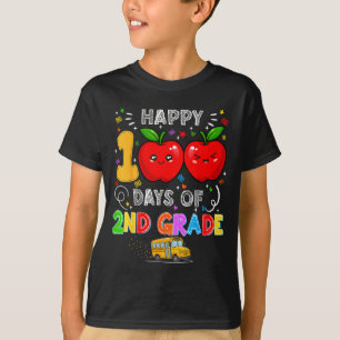 100th Days Of 2nd Grade 100 Days Toddler Girl  T-Shirt